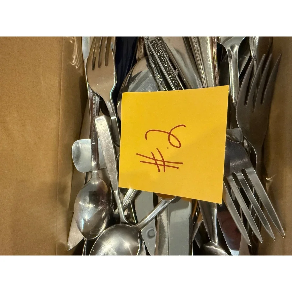 Flatware 5 Pound Lot DIY Crafts Mixed Stainless Steel Mismatched Project #2